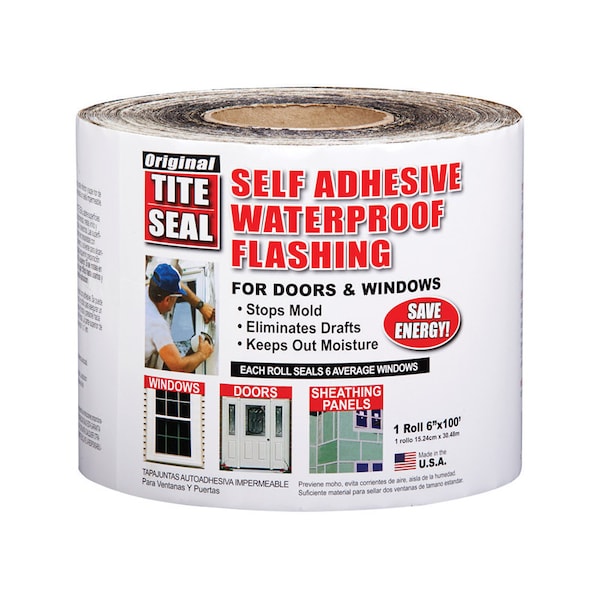 Tite Seal Cofair Products Tite Seal 6 in. W X 100 ft. L Tape Door/Window Flashing Silver TS6100 - main